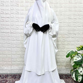 White Two Pc Jilbab